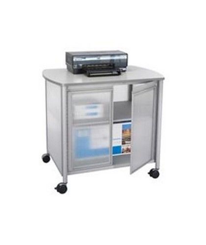 Safco impromptu deluxe machine stand with doors black 1859bl for sale