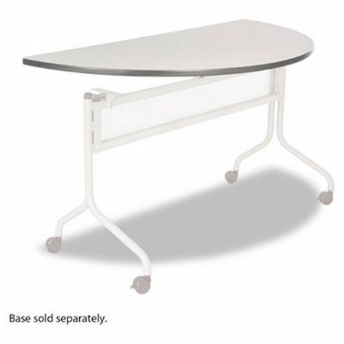 Safco Mobile Training Table Top, Half Round, 48w x 24d, Gray (SAF2068GR)