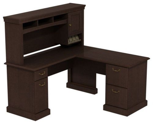 Bush syndicate l shaped desk for sale
