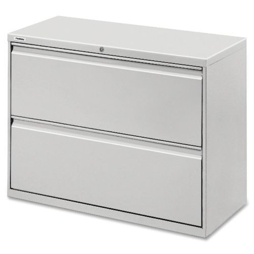Llr60448 lateral file, 2-drawer, 36&#034;x18-5/8&#034;x28-1/8&#034;, gray for sale