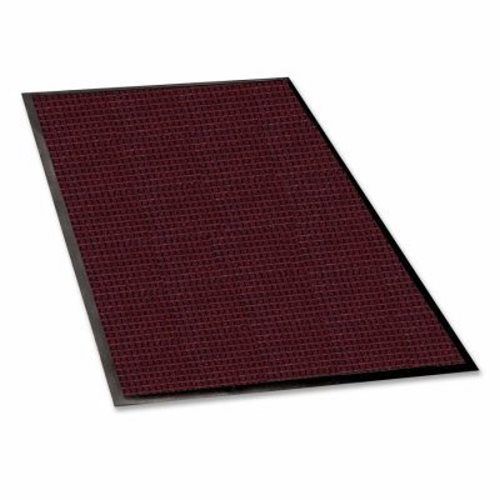 Genuine Joe Indoor/Outdoor Mat, Rubber Cleated Backing, 4&#039;x6&#039;, Burg (GJO59477)