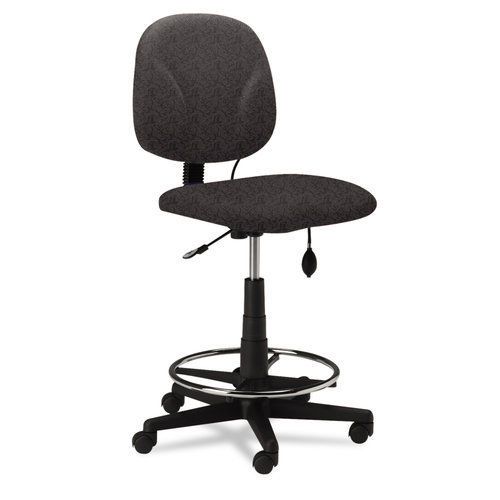 Mayline mln4005ag2110 comfort series adjustable swivel task stool gray fabric in for sale