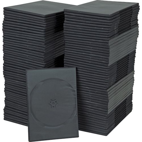 NEW 7mm Slim Single Black DVD Cases 100 Pack
