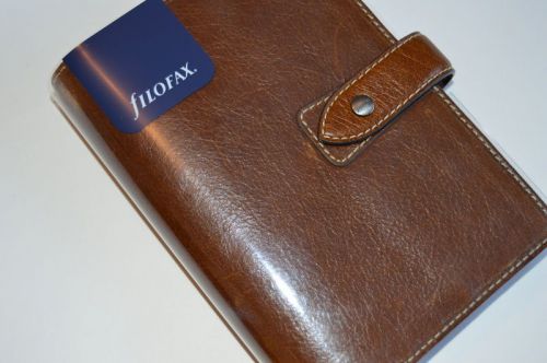 Filofax Personal Size Malden Organizer - Ochre Leather - Brand New + EXTRAS