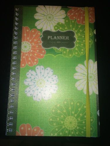 Floral 2015 Calendar, Weekly Planner, Notes, and Phonebook