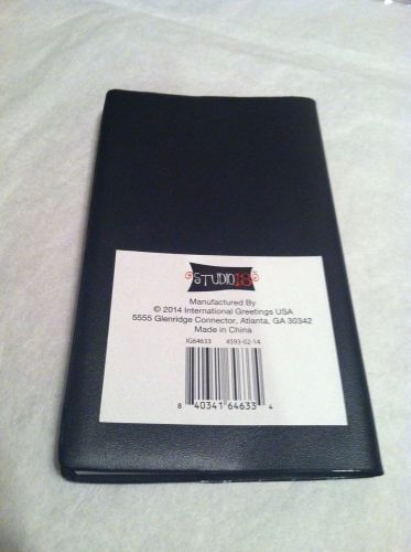 Weekly 2015 Planner Pocket Purse Size Black New