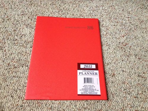 2015 monthly planner calendar • red monthly planner • new!!!! red!!! for sale
