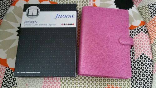 Filofax Finsbury Personal Pink with box