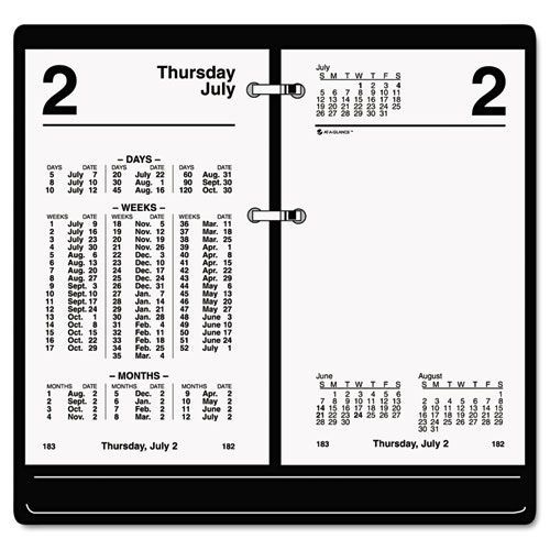 At-a-glance daily financial calendar refill, 3 1/2 x 6. sold as each for sale