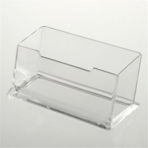 Clear acrylic Plastic Desktop Business Card Holders Display Stands