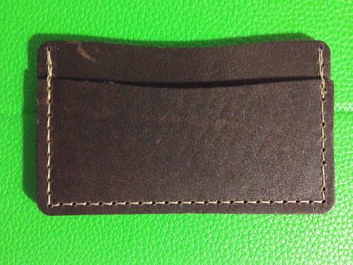 Rustic Leather Business Card Holder Sleeve NEW/FAST SHIPPING!!