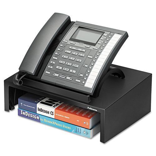 Fellowes fel8038601 designer suites telephone stand 13&#034; x 9-1/0&#034; x 4-2/5&#034; in bla for sale