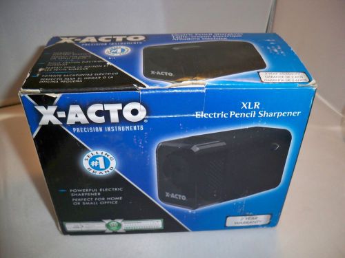 X-ACTO XLR1818 Electric Pencil Sharpner Black open box