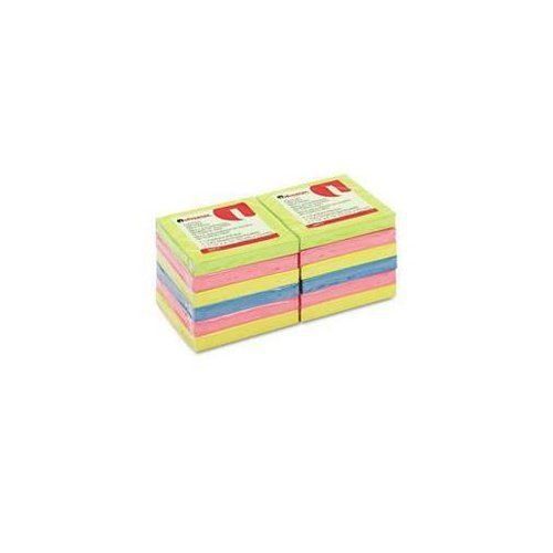Universal office products 35617 fan-folded pop-up notes, 3 x 3, 4 neon colors, for sale