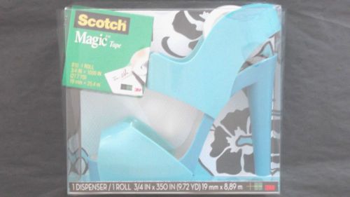 Scotch sandal shoe tape dispenser with magic tape w/1 magic roll  3/4 ” x 1000” for sale