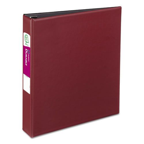 Durable binder with slant rings, 1-1/2&#034; capacity, burgundy for sale