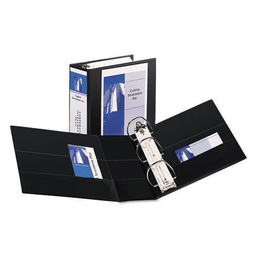 Durable View Binder with Two Booster EZD Rings, 5&#034; Capacity, Black