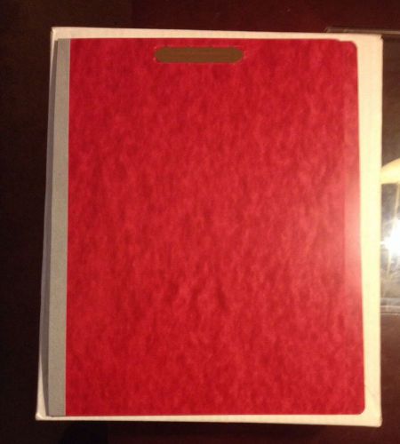 Box of 25 S&amp;W S-W615 Red Pressbrd-Letter-Top Tab Full Cut File Folders-3&#034; Capaci