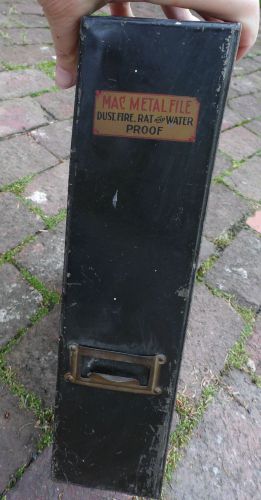 POTTSVILLE FOUNDRY &amp; STOVE Metal File Box Fire Rat Proof Vintage Mid Century