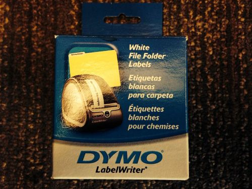 Dymo Labelwriter 30327 White File Folder Labels - 1 Roll 130 labels