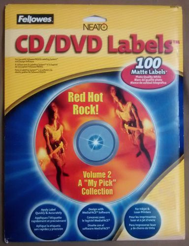 Fellowes Neato Matte Finish CD/DVD Labels - 90 out of 100 Remain