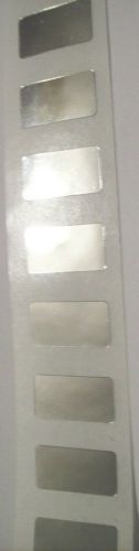 1000 x 2 (2000) Silver Chrome Security Label Sticker Seals 2 for price of 1