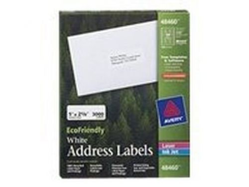 Avery Address Labels - Address labels - white - 1 in x 2.63 in 3000 label( 48460