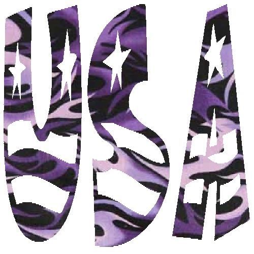 30 Custom Purple Camo USA Personalized Address Labels
