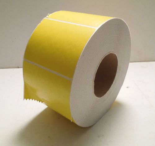 4 x 3&#034; Yellow Industrial Thermal Transfer Labels S-5956Y