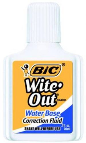 Bic wite-out brand water base correction fluid for sale
