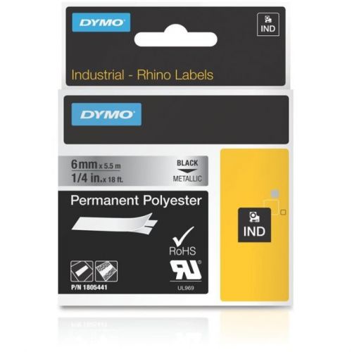 DYMO 1805441 1/4IN METALLIC PERMANENT