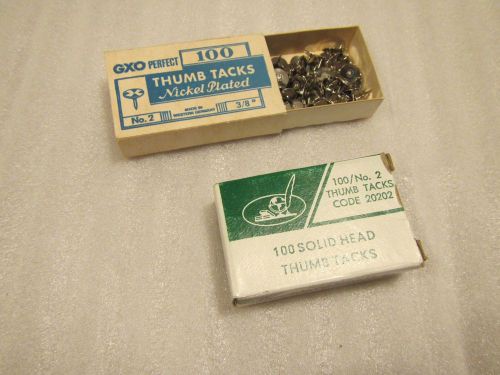 vintage office supplies avery paper clips thumb tacks GXO Hammett noestring
