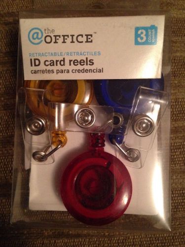 ID Card Badge Reels The Office Package Of 3 Brand New