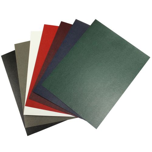100 Vinyl Report Cover Sheets 8.5 x 11 Composition Book Bind Covers, Maroon
