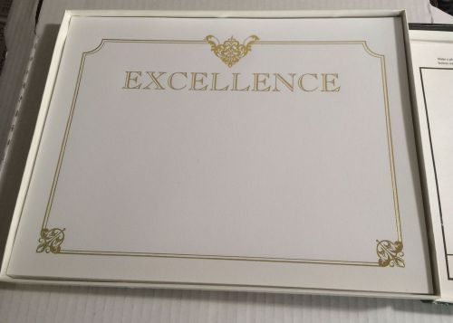 Masterpiece 50 Gold Excellence Certifcates 38# Stock 8.5&#034; x 11&#034;