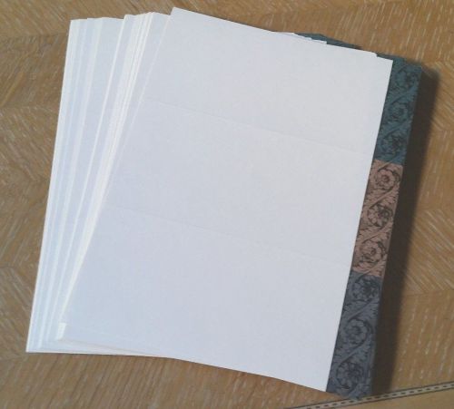 53 - Sheets of Tri-Fold Brochure Paper Stock (Pre-Owned, Never Used)