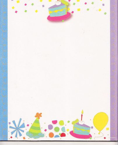 Computer Stationery Printer Paper Happy Birthday Party