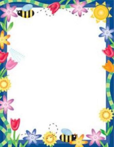 Eureka Bees And Flowers Themed Computer Paper