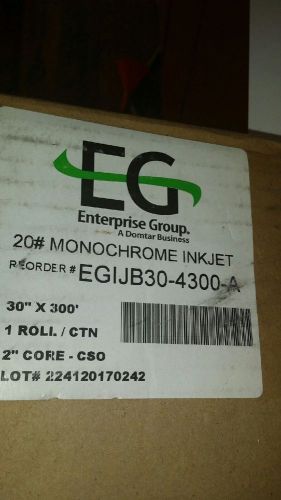 20#  Monochrome Inkjet Bond - 30x300 - 20 lb - EGIJB30-4300-A ( 2 rolls) 2&#034; core