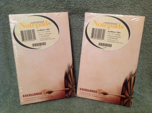 Excellence Notepads 6-80 sheet pads Office Supplies Motivational 1999 Brand New