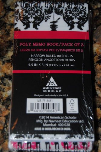 Poly Memo book pack of 3 240 sheets Brand New