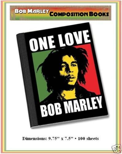 Bob Marley One Love Composition Book Notebook-New!!!
