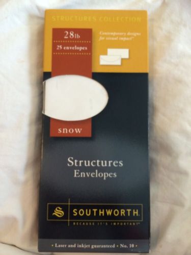 Southworth Resume Envelopes #10 Snow Structures Collection 28lb P266-10