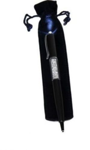 Defective black crystal filled pen w/flashlights - lori greiner for sale
