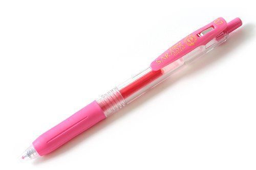 Zebra Sarasa Push Clip Gel Ink Ballpoint Pen 0.7 mm Pink