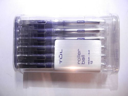 Tul Rectractable Ballpoint Pens Medium Super Smooth Ink 12 Pack (Blue Ink) (K259