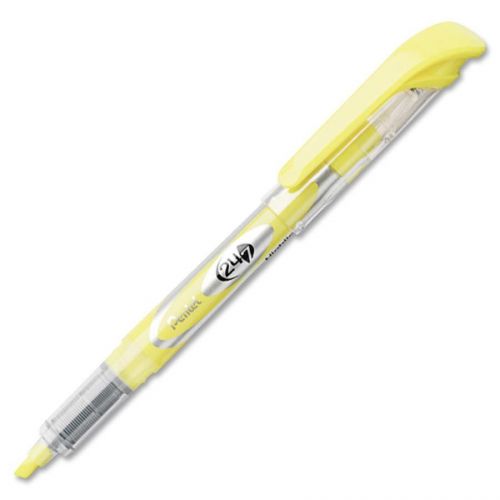 Pentel 24/7 Highlighter - Chisel Marker Point Style - Yellow Ink - 12 / (sl12g)