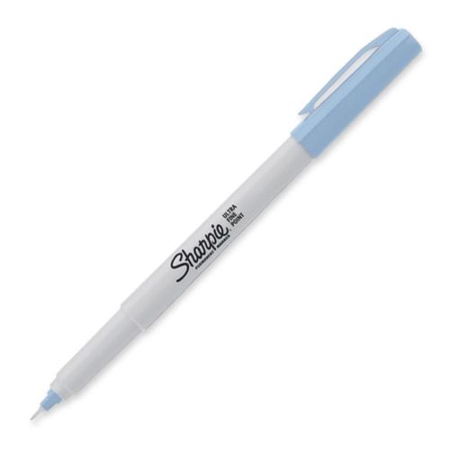 Sharpie permanent marker pen ultra fine tip sky blue for sale