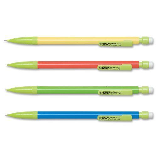 Bic Ecolutions Mechanical Pencils - 0.7 Mm Lead Size - Assorted Barrel (mpep241)