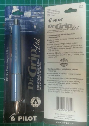 Pilot Dr. Grip Ltd. Gel-Rollerball, Fine, Ice Blue (Pilot 36274) FREE SHIPPING